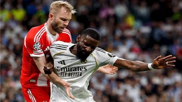 خلال مباراة بايرن ميونخ وريال مدريد.