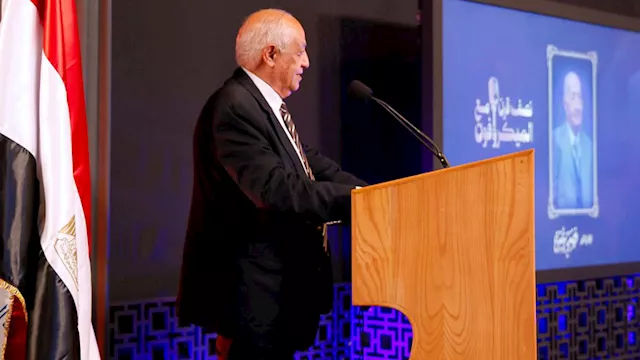 حسن المستكاوي في حفل تأبين فهمي عمر