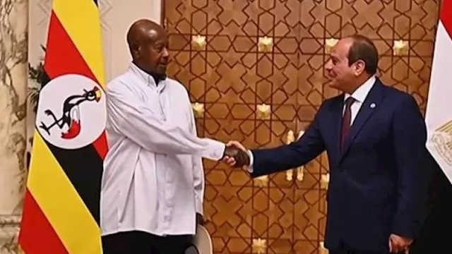 الرئيس عبد الفتاح السيسي يلتقي الرئيس يوري موسيفين