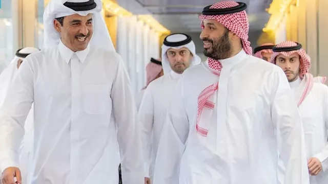 محمد بن سلمان وتميم بن حمد