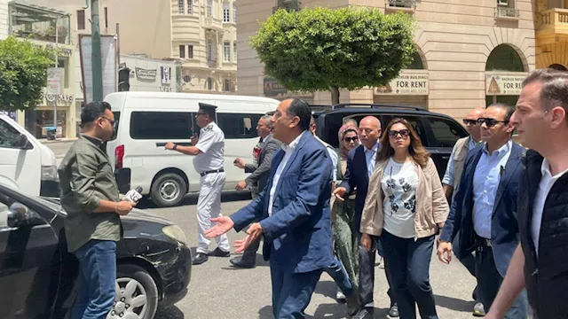 الدكتور مدبولي خلال جولته بـ''طلعت حرب''