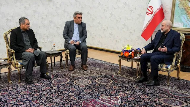 قاليباف خلال اجتماعه مع وزير الداخلية الباكستاني