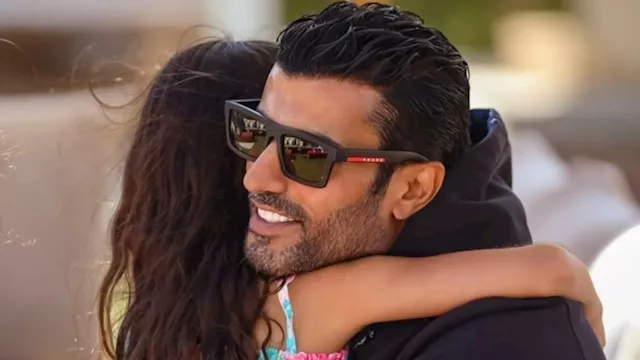 محمد سامي برفقة ابنته سيلين