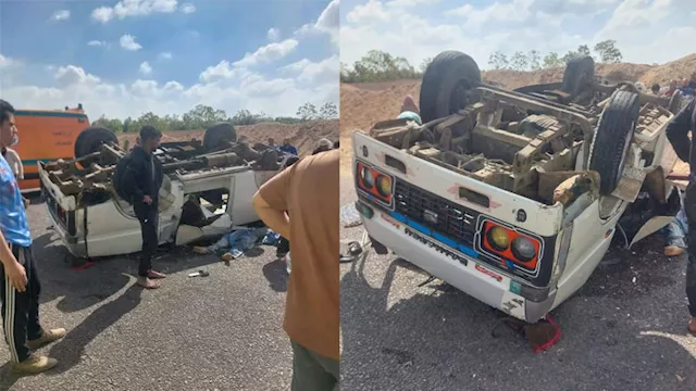انقلاب سيارة عمالة بالمنوفية