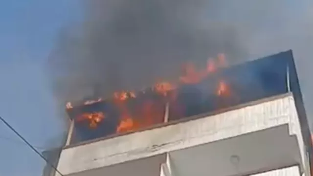 حريق فندق في بورسعيد
