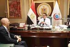 وزير الصحة يبحث مع سفير مصر بلبنان تعزيز التعاون الصحي 