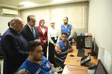 وزير الصحة يتابع مركز 137 ويشدد على سرعة الاستجابة للطوارئ