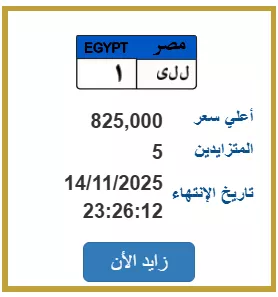 لوحة سيارة مميزة