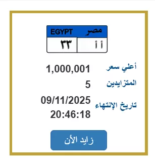 لوحة سيارة مميزة 