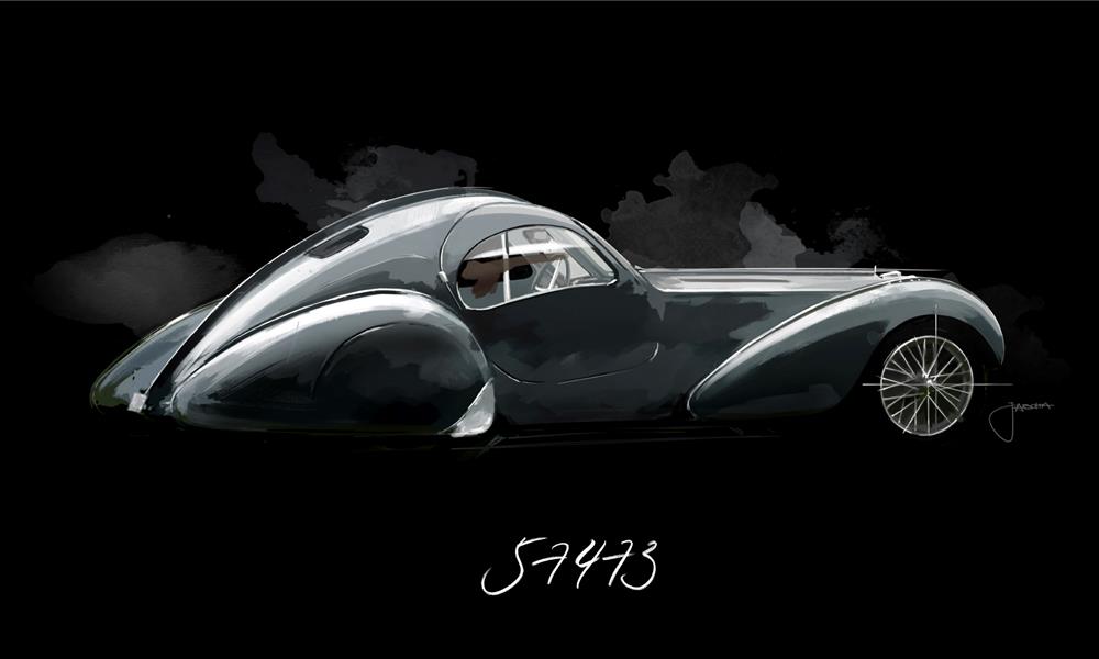 بوجاتي ،  Type 57، La Voiture Noire ، Type 57 SC Atlantic  (4)