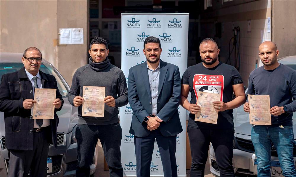 كريم أبادير، الرئيس التنفيذي لشركة ناسيتا أوتو كير وناسيتا موبيليتي سولوشنز وسط السائقين المكرمين