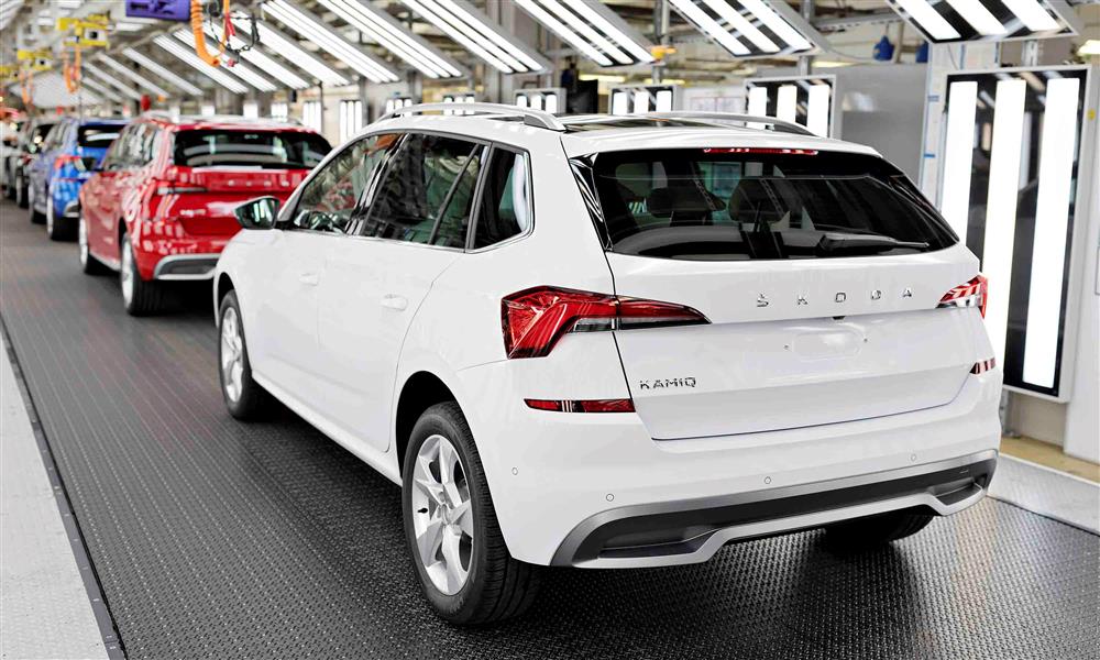 سكودا كاميك على خط الإنتاج