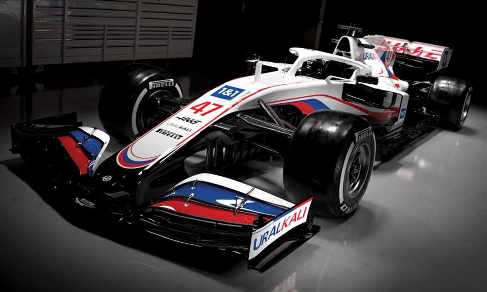 سيارة فريق هاس لموسم ٢٠٢١ لسباقات الفورمولا-1 (1)