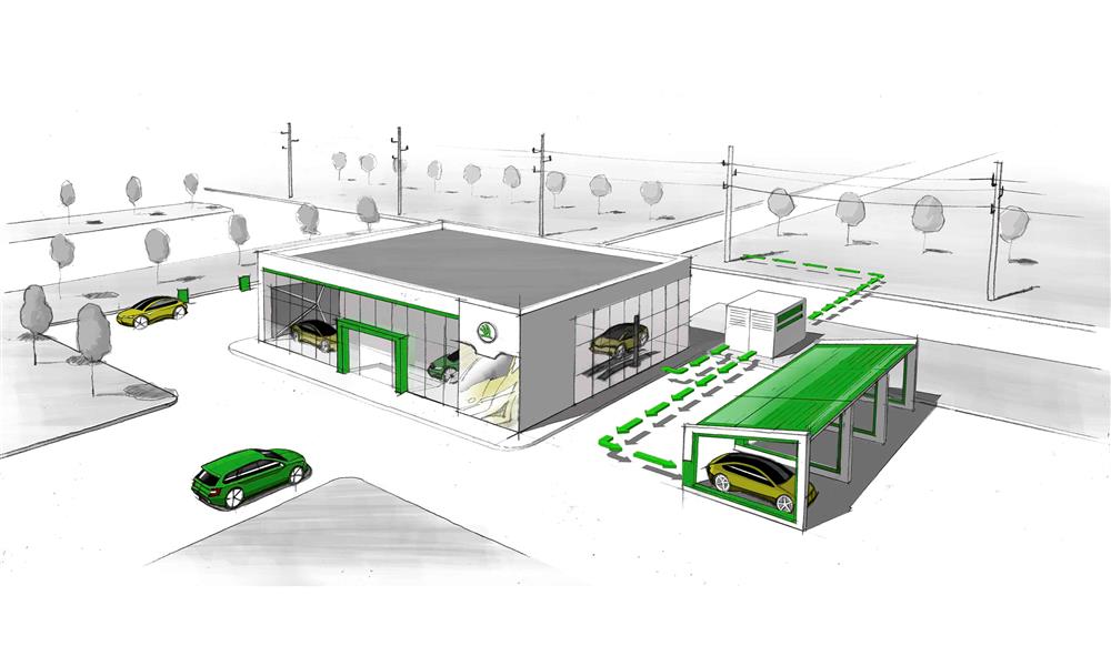 نظام جديد من سكودا لتدوير بطاريات سيارتها الكهربائية والهجينة (1)