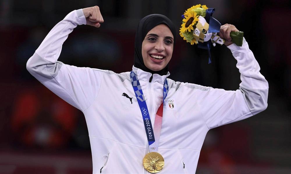 البطلة الأوليمبية فريال عبد العزيز