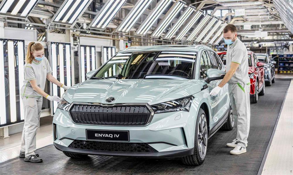 خط إنتاج سكودا Enyaq iV