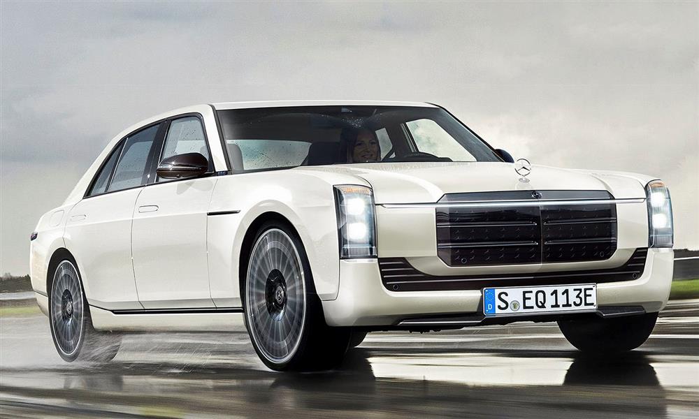 تصميم تخيلي للنسخة الكهربائية من مرسيدس W114 - W115 (1)