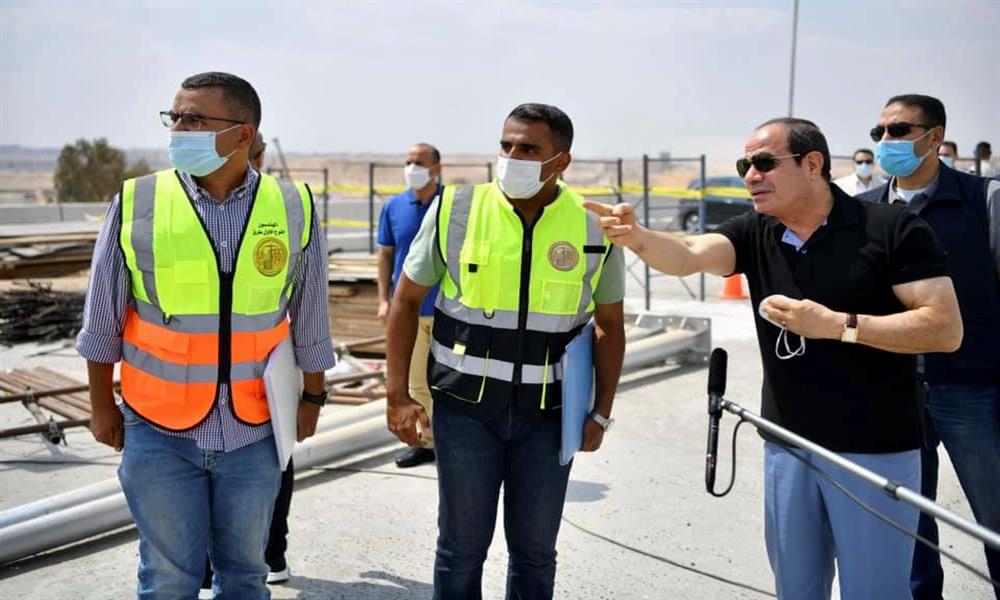 الرئيس يتفقد طرق ومحاور القاهرة (1)