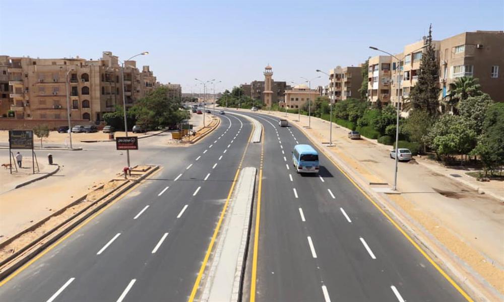أعمال تطوير وتوسعة طريق التحرير بمدينة ٦ أكتوبر (1)