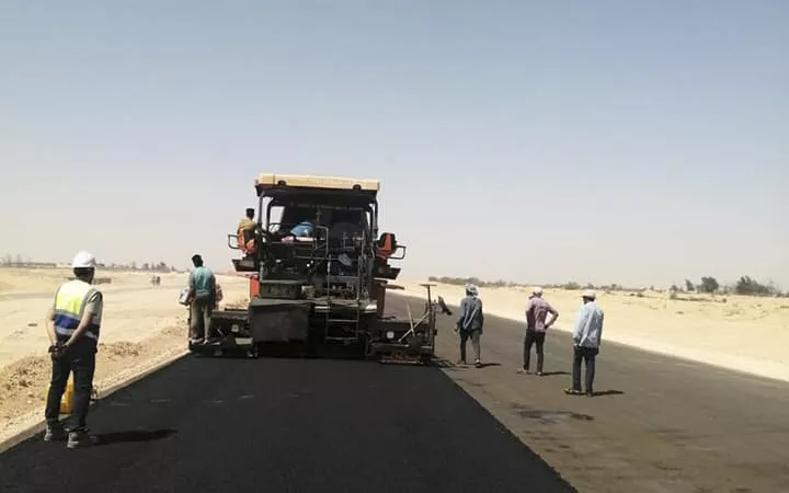 أول طريق بمدينة سفنكس الجديدة  (1)