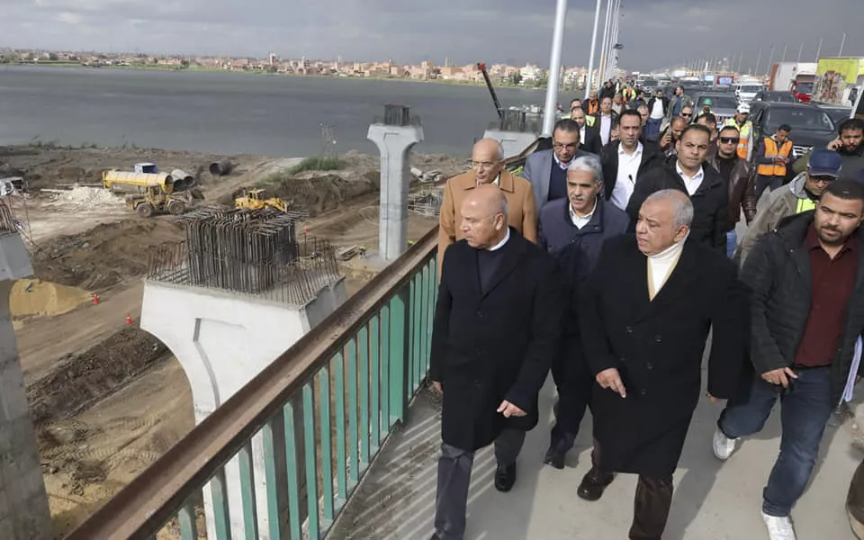 وزير النقل يتفقد أعمال تطوير الدائري  (1)