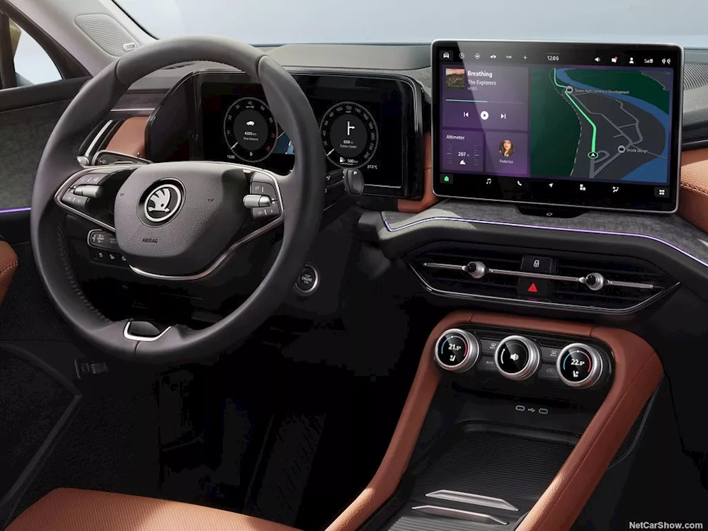 لوحة قيادة سكودا كودياك موديل 2024 الجديدة