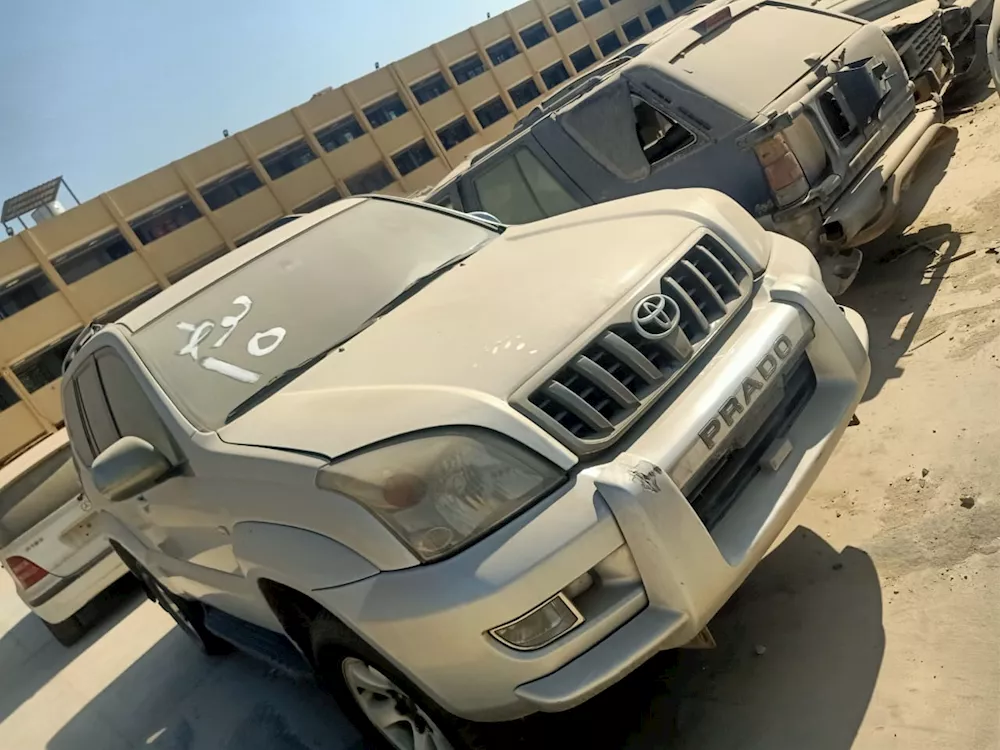 جانب من السيارات المعروضة للبيع بالمزاد