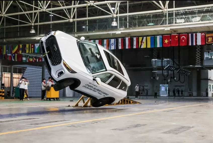 من اختبار تصادم شيري TIGGO9 CSH