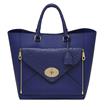Willow Tote Calf Ostrich Mix, Cosmic Blue                                                                                                             