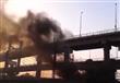 حريق إطارات أسفل كوبري غمرة
