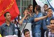 بالصور - طلاب ''جبهة الثوار'' يتظاهرون بجامعة عين شمس ضد ''عنف الشرطة''