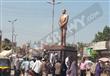بالصور - تمثال لـ''أحمد رشدي'' بمسقط رأسه بالمنوفية