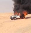 احتراق سيارة تابعة لأمن الطرق بالطائف 