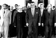 عبدالناصر ونائبه السادات برفقة شيخ الأزهر                                                                                                                                                               