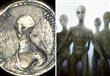 العثور على عملات معدنية تحمل صور مخلوقات فضائية                                                                                                                                                         