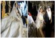 لحظة سقوط "ذيل" فستان زفاف الفنانة "بلقيس" يضعها ب