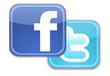 فيسبوك وتويتر