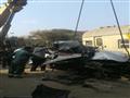  رفع اثار حادث إصطدام قطار بسياره وهروب عامل المزلقان (8)                                                                                                                                               