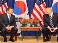الرئيس الأمريكي ونظيره الكوري الجنوبي
