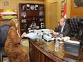 لقاء المحافظ بالمهندسة جيهان حسين