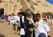 أبو سمبل تستقبل مديرة اليونسكو بالفنون الشعبية (9)