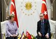 اردوغان وميركل                                    