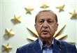 الرئيس التركي رجب طيب اردوغان في اسطنبول في 16 أبر