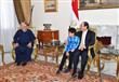 السيسي يستقبل أسرة فقدت ضابطي جيش وشرطة (14)                                                                                                                                                            