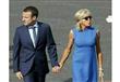 الرئيس الفرنسي المنتخب إيمانويل ماكرون وزوجته بريج