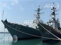 سفن حربية تابعة للبحرية اليابانية في جنوب اليابان 