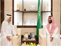 ولي العهد السعودي محمد بن سلمان لدى استقباله الشيخ