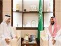 ولي العهد السعودي محمد بن سلمان لدى استقباله الشيخ