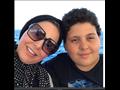 صابرين مع ابنها علي                                                                                                                                                                                     
