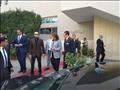 وزيرة التضامن خلال زيارتها لجامعة مصر